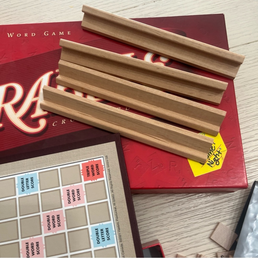 Vintage Scrabble Crossword Board Game With Tiles and Webster’s Dictionary - Picture 5 of 7